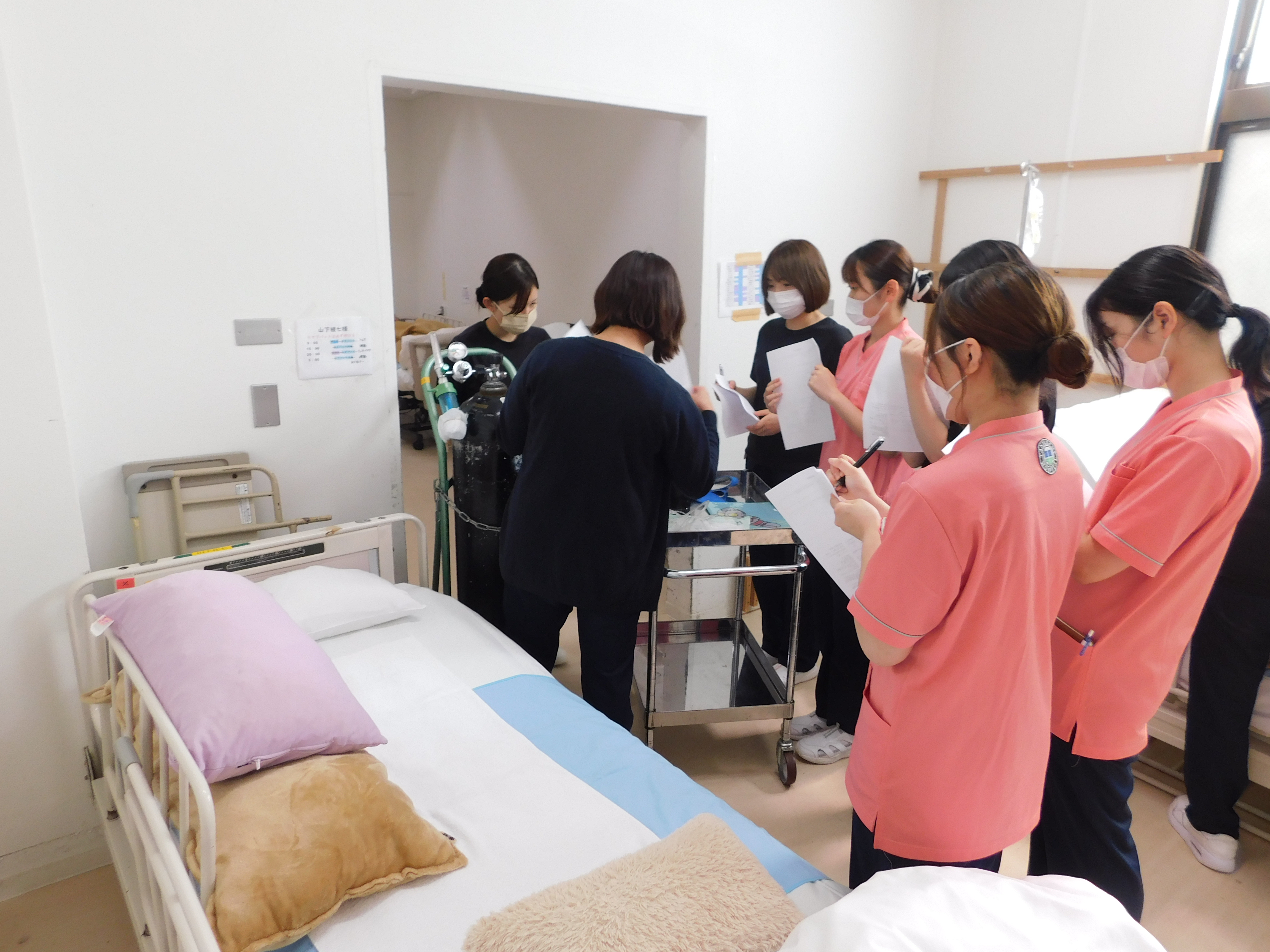 酸素投与、吸引勉強会